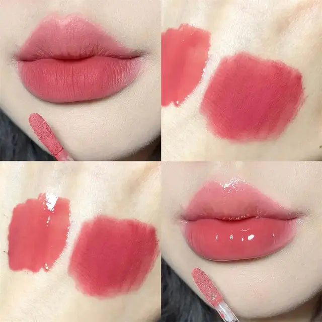 11Colors Double Head Lip Gloss Matte Velvet Sexy Red Tint Liquid Lipstick Waterproof Mirror Water Lip Glaze Lips Makeup Cosmetic