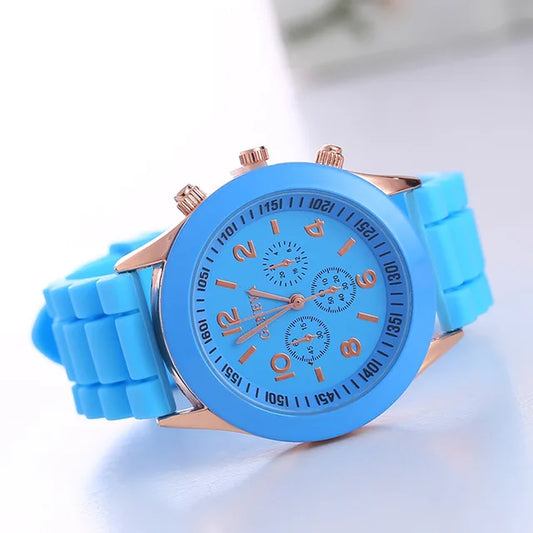 2023 Women Watches New Fashion Luxury Brand Women'S Watch Silicone Strap Quartz Wristwatches for Female Relogio Feminino Gift